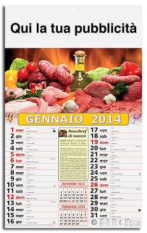 calendario illustrato carne