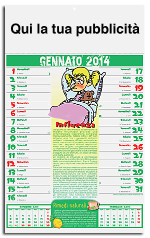 calendario illustrato farmacia