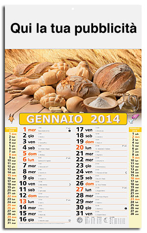 calendario illustrato pane