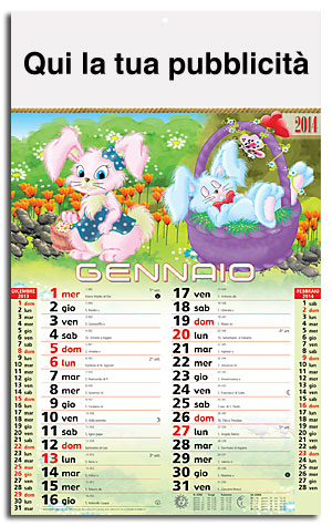 calendario illustrato pelouches