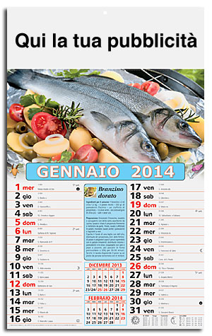 calendario illustrato pesce