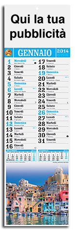 calendario illustrato silhouette città d'Italia