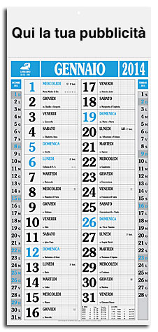 calendario olandese magnum blu e nero